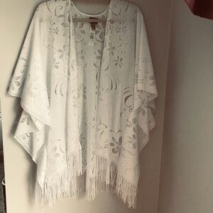 Chico’s White Lace Ruana